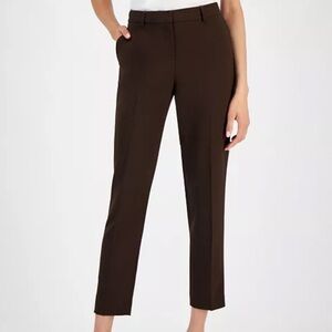 Tahari ASL
Women's Mid-Rise Ankle Pants Classic espresso brown